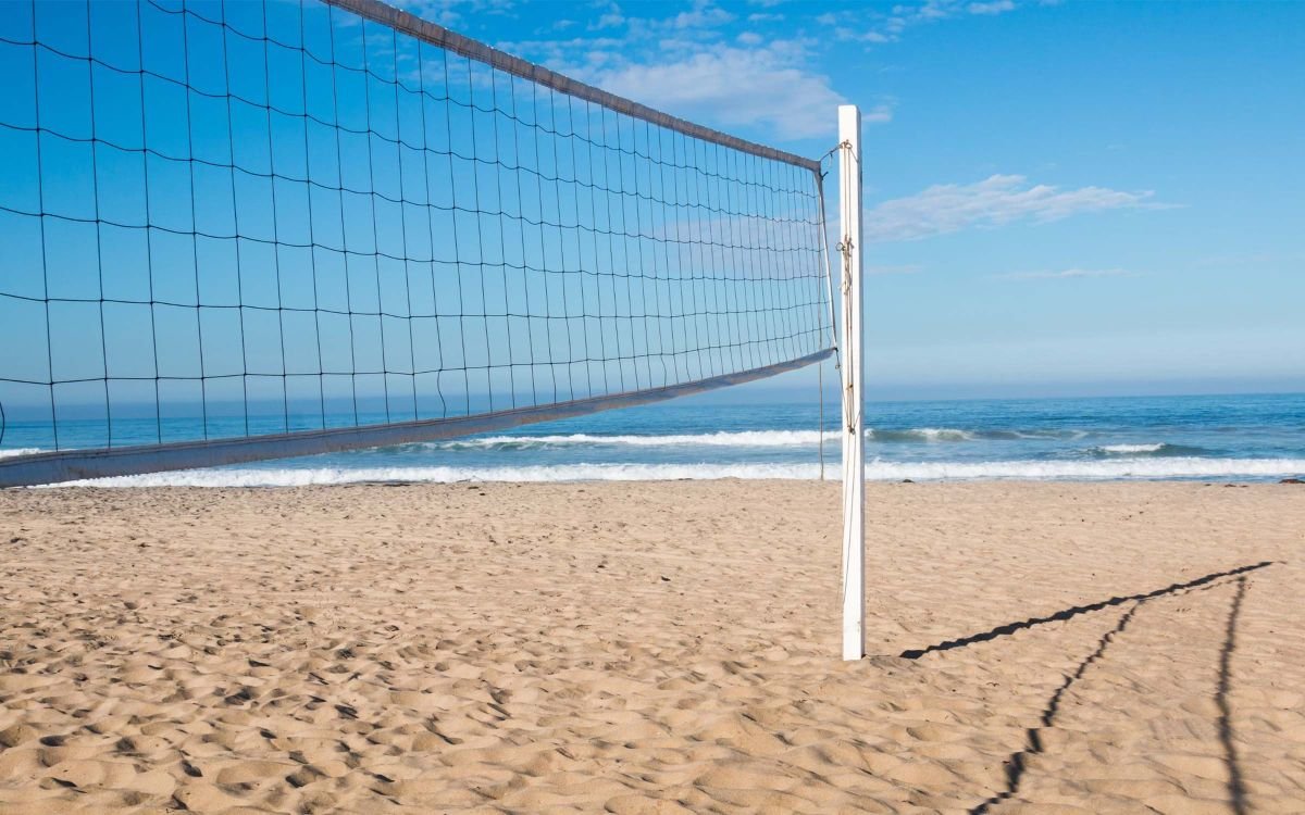 Beach volleyball court